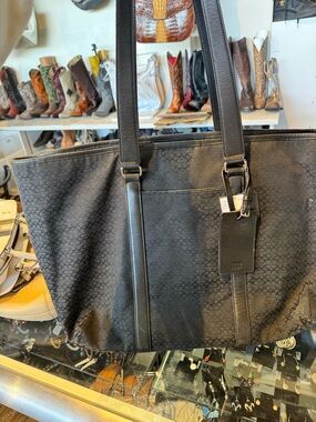 Coach Y2K Vintage Hampton Legacy Leather Trim Weekender Bag